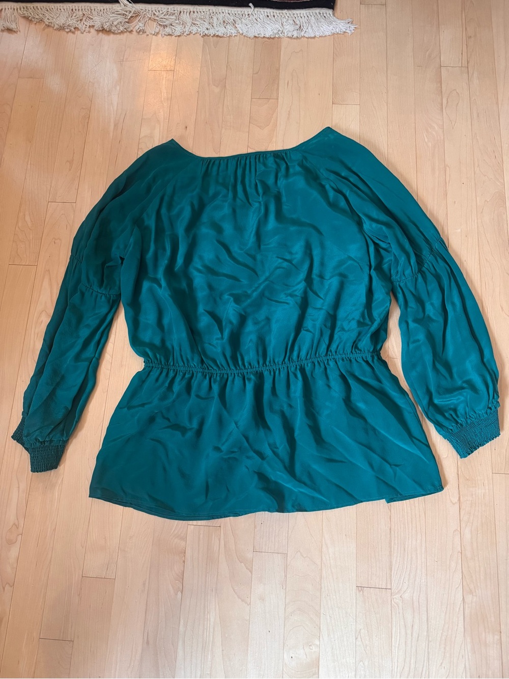 Escada Sport Women's Green Peplum Blouse - Picture 3 of 5